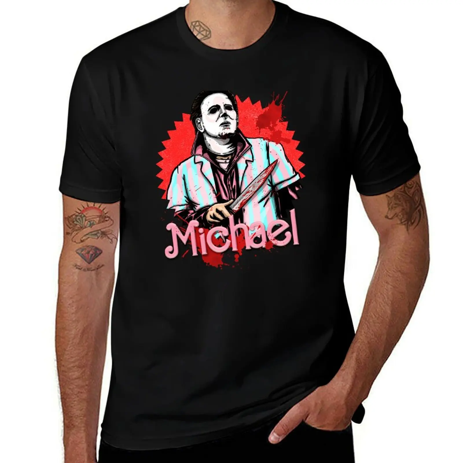 Ken Meyers - His job is STAB T-Shirt Fashion Casual Short Sleeve T-Shirt