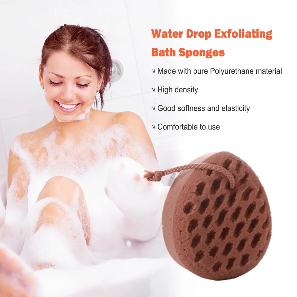 Bath Sponges Exfoliating Polishing Scrubber for Washing Fruit green