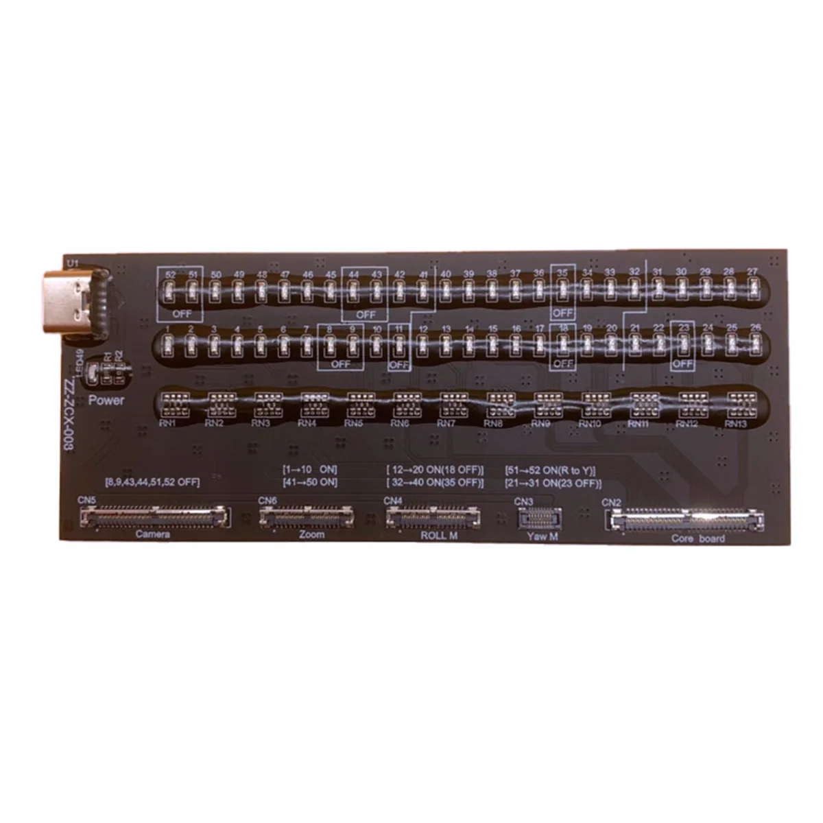 Cable de señal Gimbal Cable de señal PTZ para 3 Pro/Pro Cine Cámara Línea Transmisión Cable flexible Piezas de reparación de drones(B)