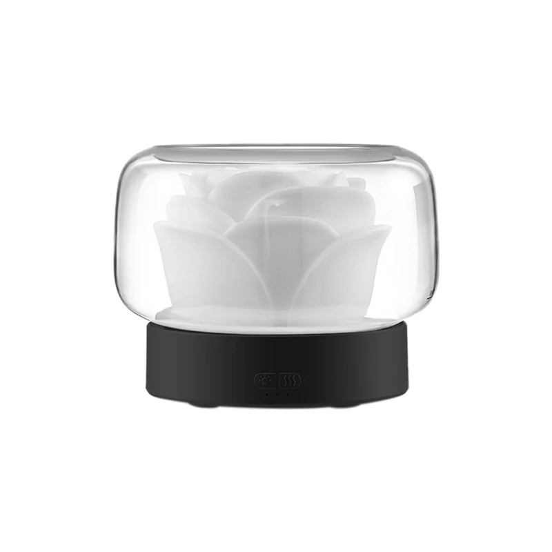 เครื่องกระจายน้ํามันหอมระเหยอโรมาเธอราพีขนาด 400 มล. + แสงบรรยากาศสําหรับปลั๊ก US ในครัวเรือน