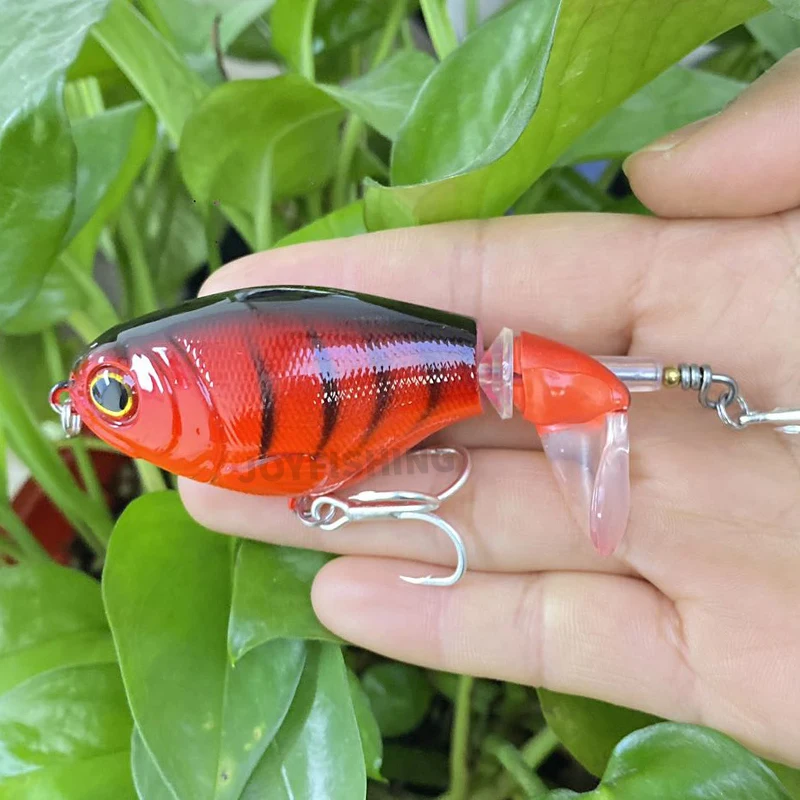 Whopper Plopper Topwater Popper Lure Fishing Bass Pike Hard Plastic Bait Rotating Tail Isca Artificial Pesca Fishing Tackle 9066