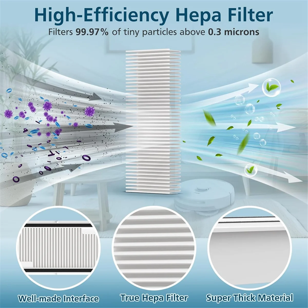 لـ Freo X Ultra Robot Vacuum فرشاة جانبية رئيسية فلتر Hepa أكياس الغبار ملحقات وسادات الممسحة