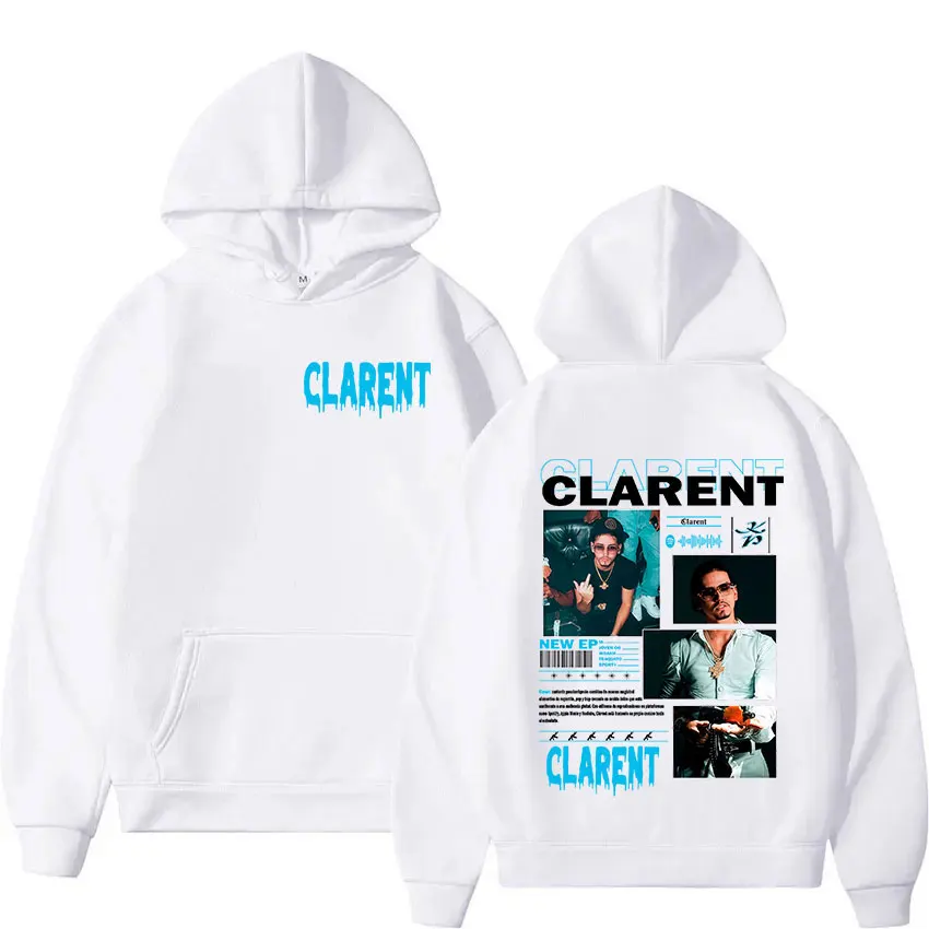 Rappeur CLARENT Tour 2025 Album Hoody Herrenbekleidung Vintage Übergroße Sweatshirts Hip Hop Gothic Langarm Hoodies Streetwear – Detail 3