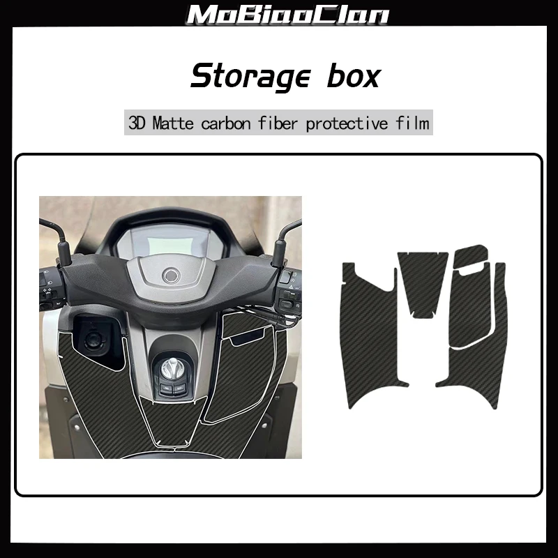 For YAMAHA NMAX155 3D Motorcycle Carbon Fiber Sticker Waterproof Protective Film Anti-Wear And Scratch Modification Accessories