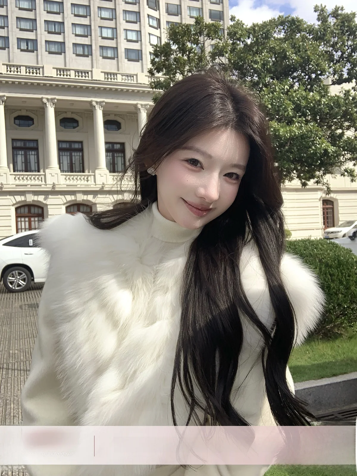 

Зимнее шерстяное пальто YOLI Zhang Yuli для женщин, с поясом, приталенное, из овчины, модное, для повседневной носки, с длинными рукавами, однотонное