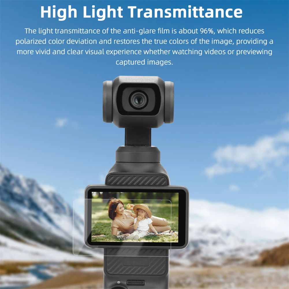 Lens Film Compatible For Pocket 3, Anti-glare Screen Protector, Action Camera Accessories For Full Screen Protection