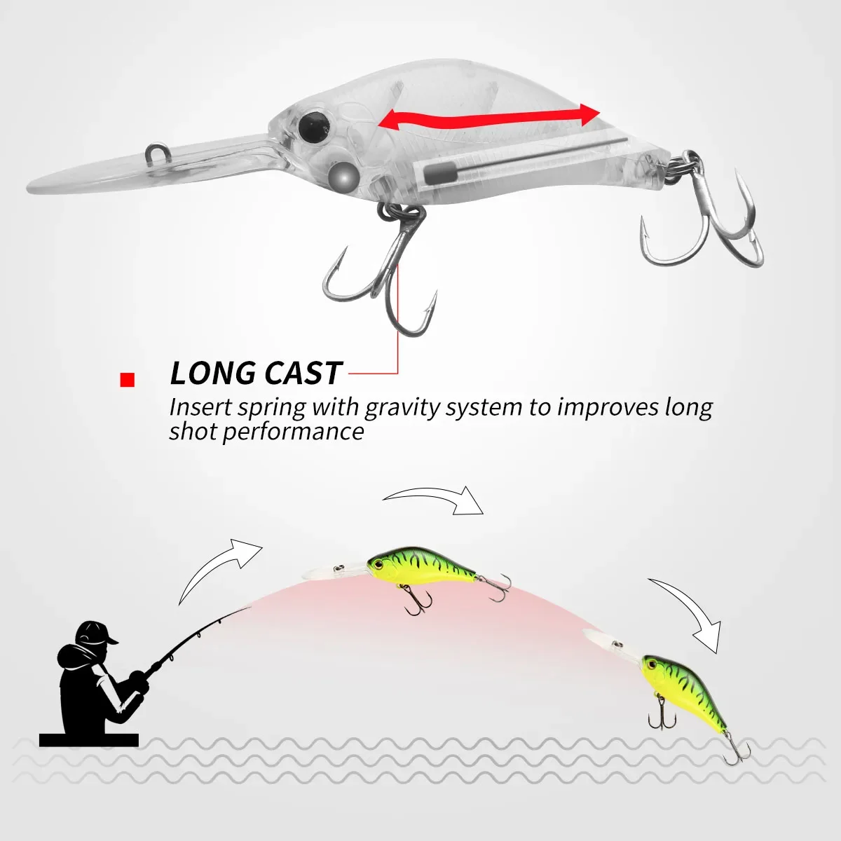 Crankbaits Fishing Lure Floating Wobblers 55mm 65mm for Pike Deep diving Minnow Lures for Fishing Bait Fishing Tackle