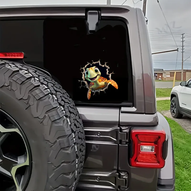 Humorous Turtle-Themed Car Stickers And Decals, Sea Turtle Glass Decals, And Wall Stickers Featuring Turtles