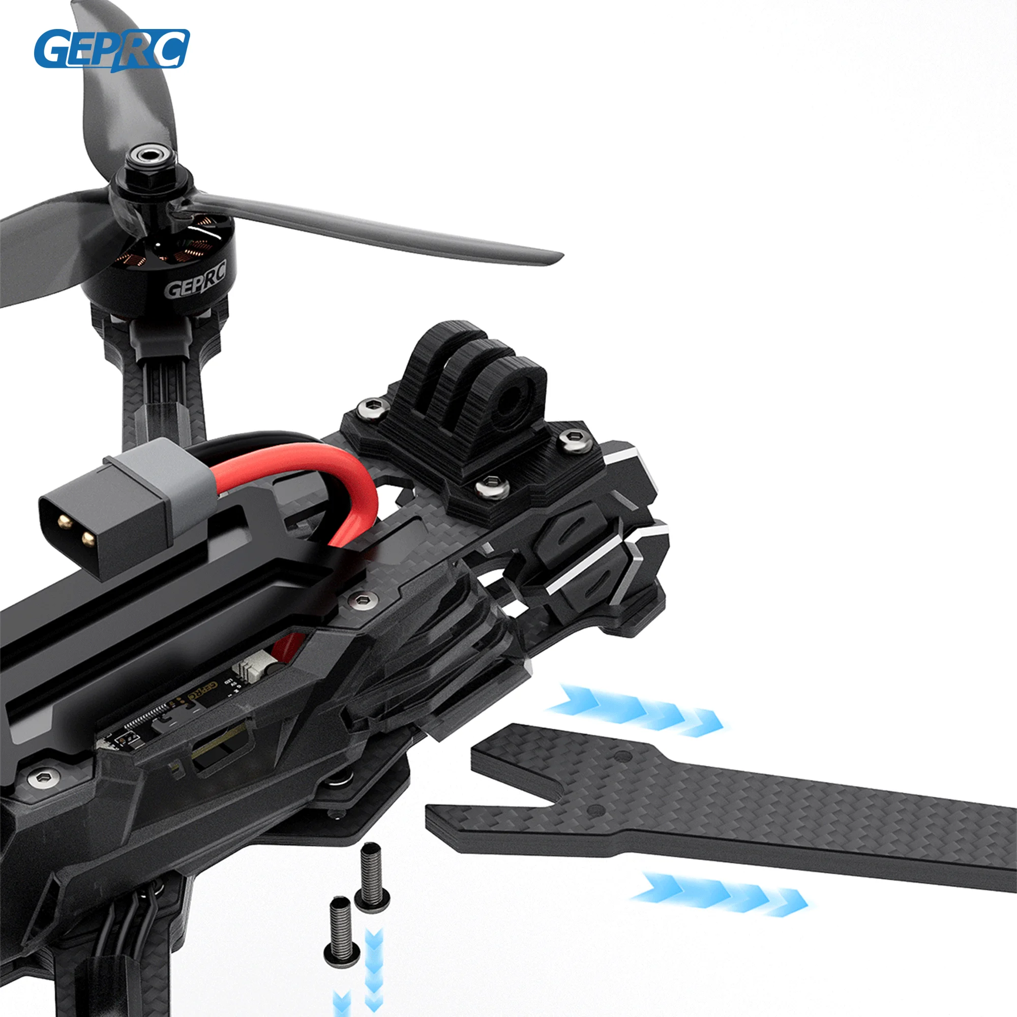 GEPRC Vapor O4 Pro WTFPV Kit Drone 6 Inch Kompatybilność O4 Air Unit VTX Racing 2207E 2407E Motor RC Quadcopter Freestyle Drone