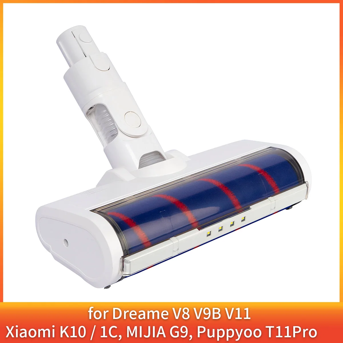 Electric Brush Head Roll Brush for Xiaomi K10 1C, MIJIA G9, Dreame V8 V9B V11 Vacuum Cleaner Parts, Puppyoo T11 Pro