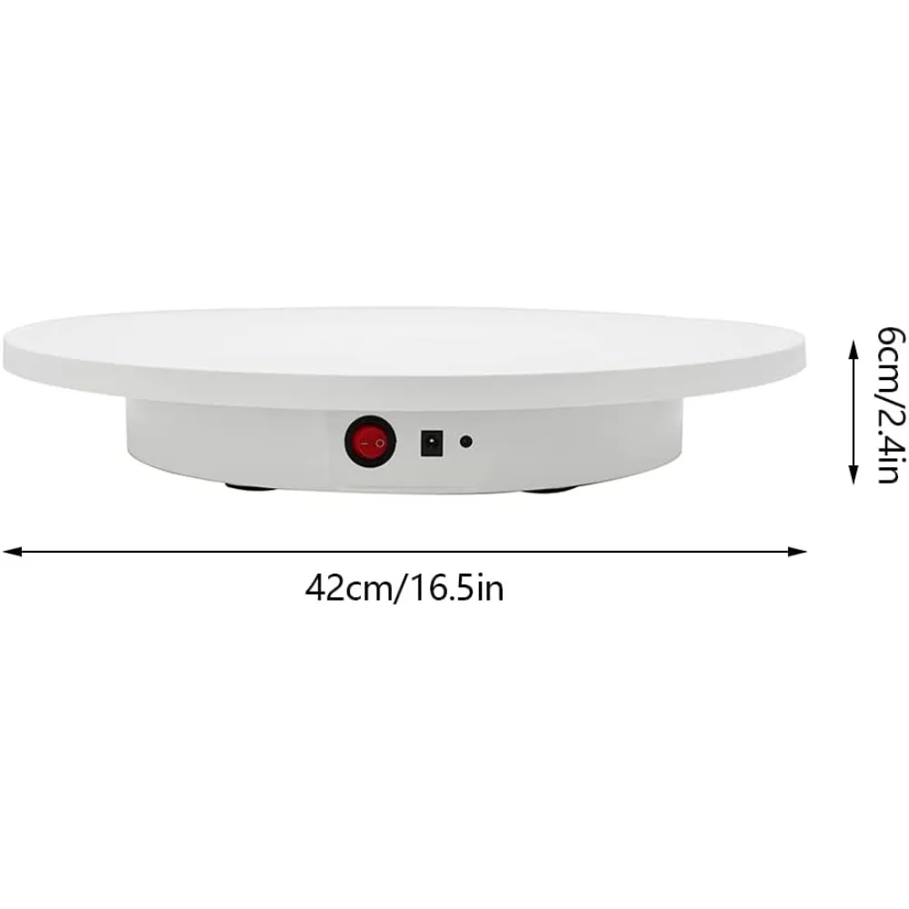 Rotating Display Stand with Re-mote Control Photography Turntable Motorized Turntable for 360 Degree Image Video Model Cake