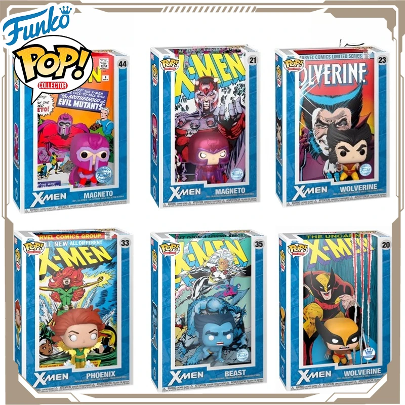

Funko Pop Original Marvel Comic Cover X Men Magneto Action Figure Toys for Boys Girls Kids Gift Collectible Model Ornaments
