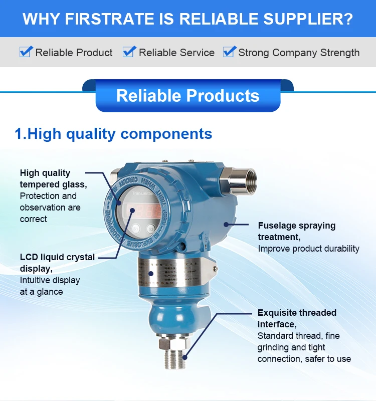 FST800-225 Explosion Proof Lng Lpg Cng Gas Pressure Sensor Explosion Proof Pressure Transmitter