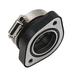 Rubber Motorcycle Carburetor Adapter 48mm Black Air Intake Manifold Carburetor Manifold for Pwk 21 24 26 28 30mm Dirt Bike