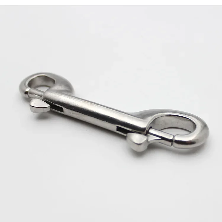 Scuba Diving Double End Bolt Snap Hook Clips 316 Stainless Steel Eye Bolt Snap Hook Quick Draw Link Carabiner Boat Hardware