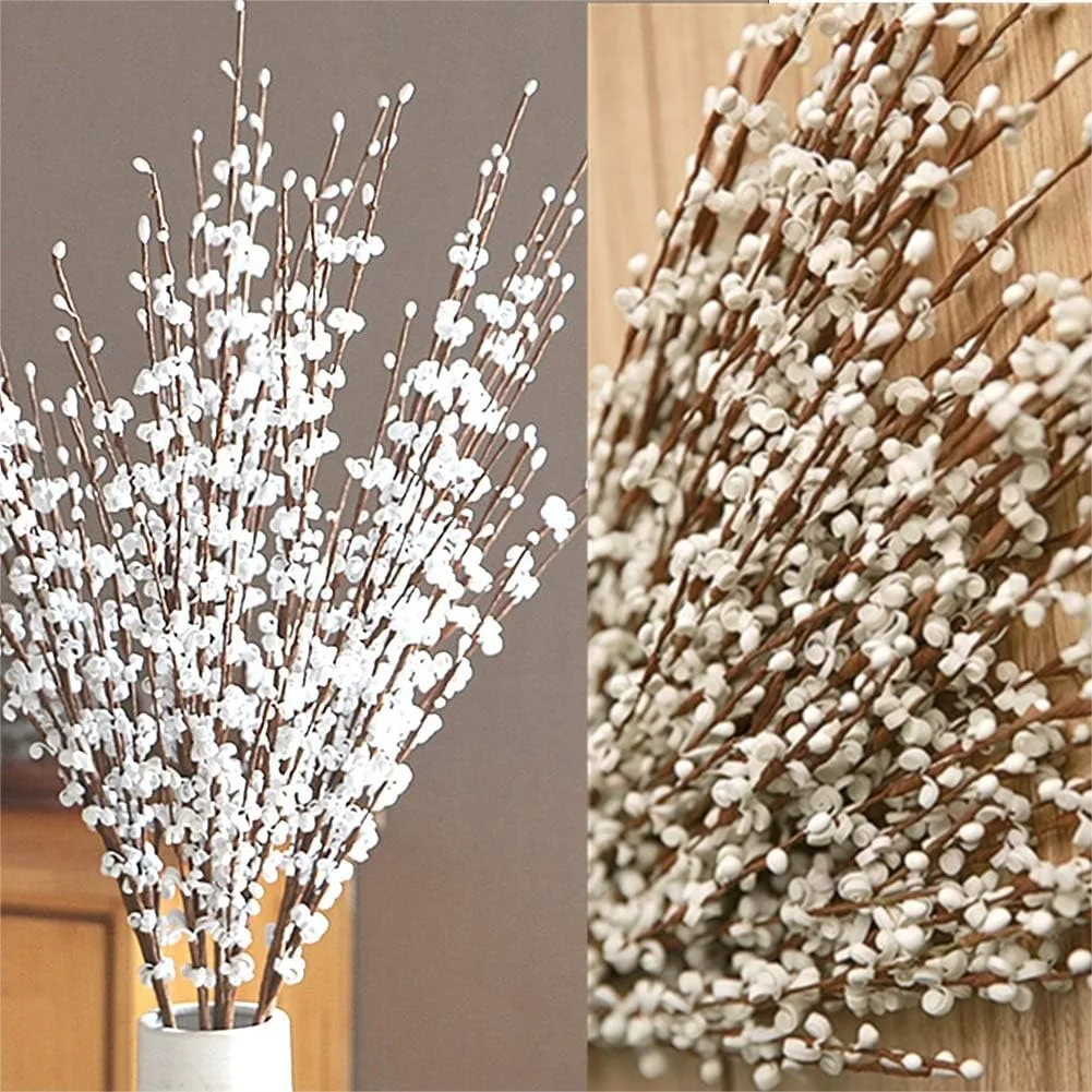 

5pcs 29.5" Faux Jasmine Artificial Flowers White Floral Branches for Home Wedding Vase Filler Party DIY Decoration