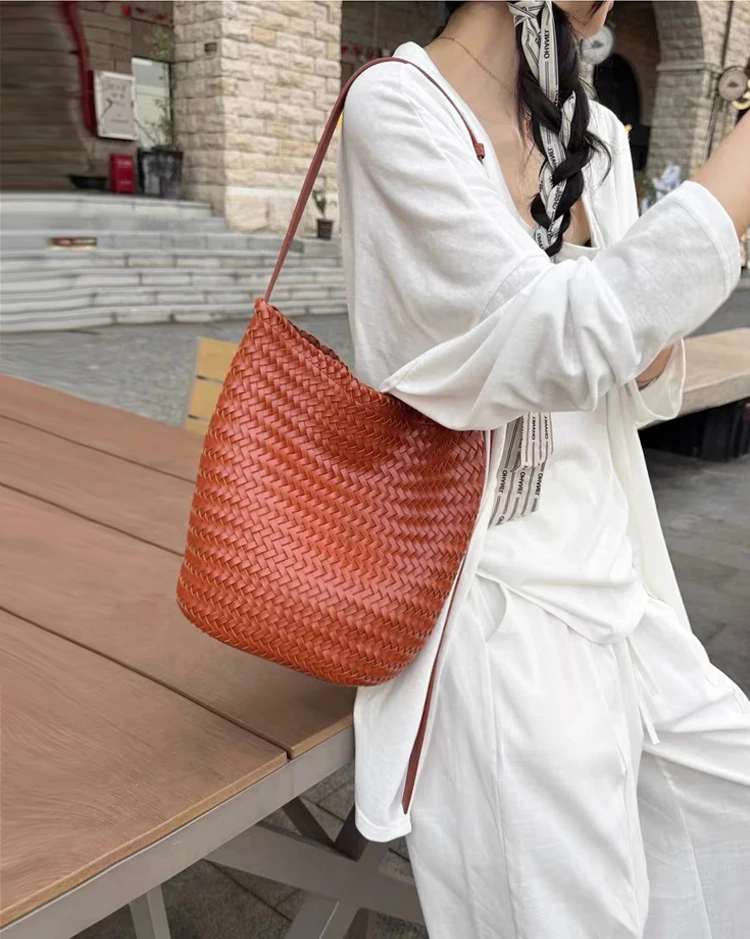 Thumbnail 3 - #7 New Soft Leather Bucket Bags Arrivals