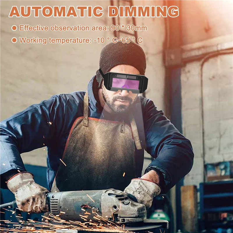 

News Auto Darkening Welding Helmet Durable Automatic Light Change Anti-Glare Eyes Shied Goggle Glasses Masks Autos Shades