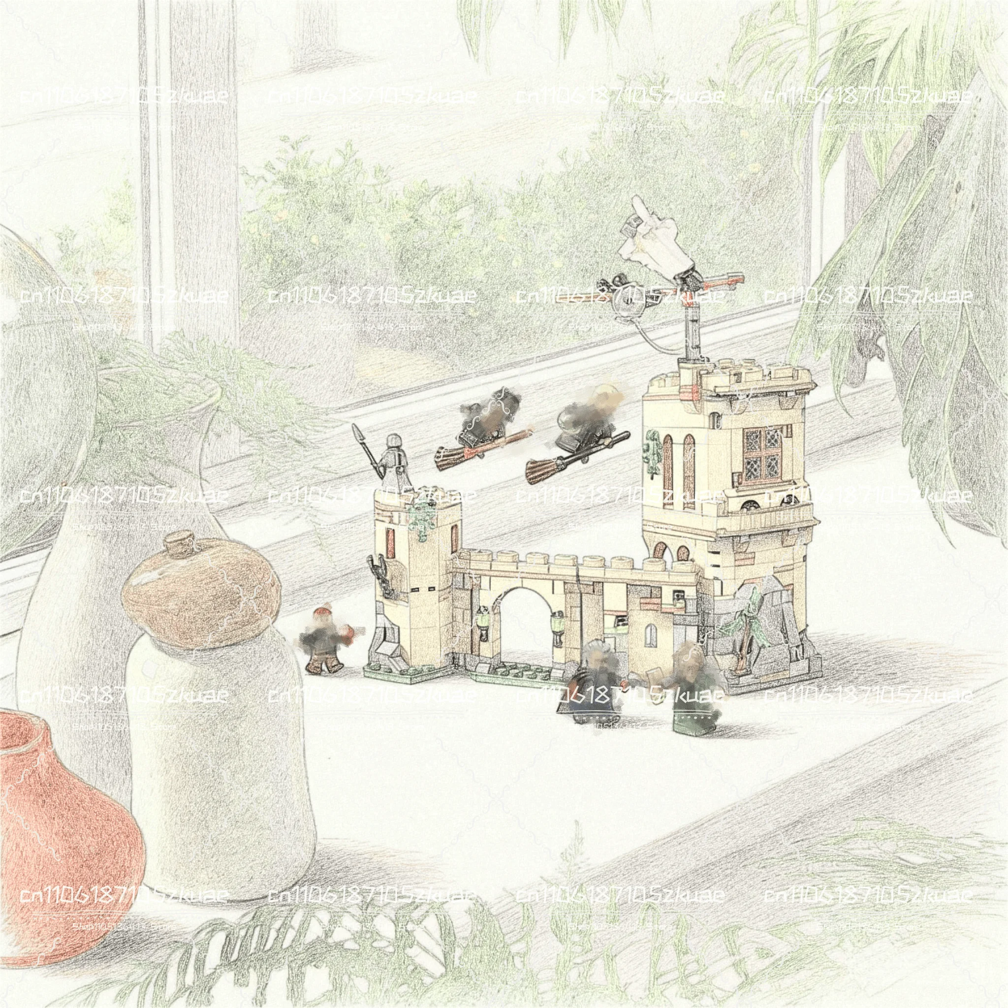 

В наличии 651 шт. летающие уроки замок строительные блоки модель игрушки для детей Рождество