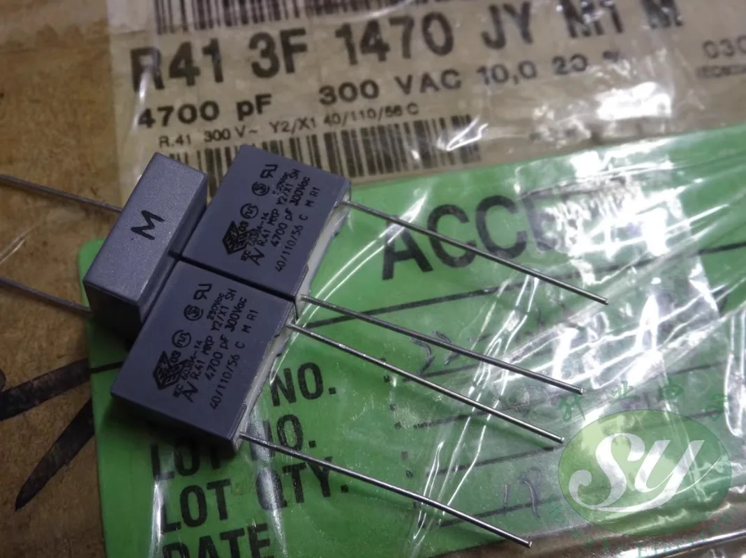 

20PCS AV R41 0.0047uf/300VAC 4700pf 4n7 4.7nf 472 Brand New 10mm Film Capacitor