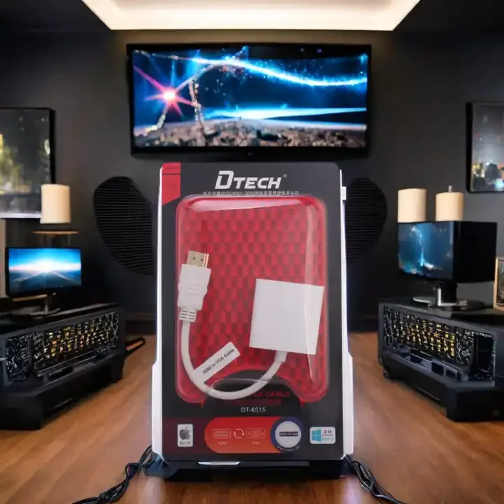 

3PCS DTECH HDMI Male To VGA Female Cable Video Converter Adapter Adaptor Input HDMI Output VGA