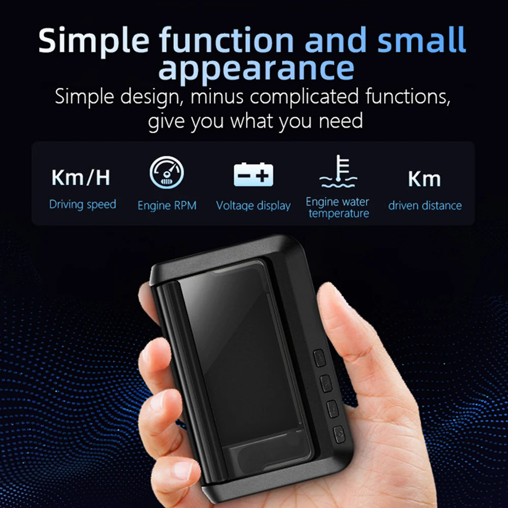 Overspeed Warning System Projector Windshield Auto Electronic Voltage Alarm RPM C100-HUD OBD2 II EUOBD Car HUD Head Up Display