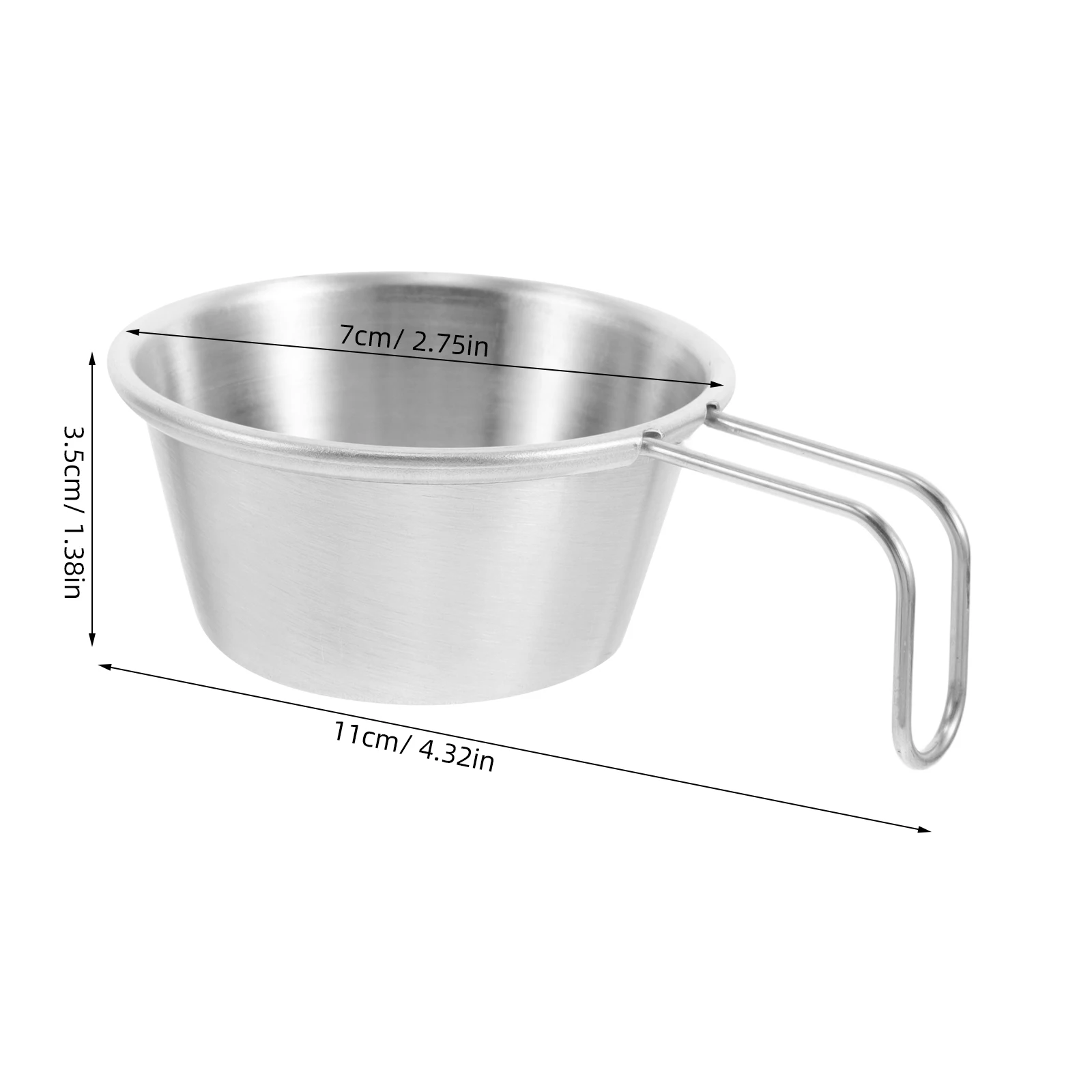 50 مللي كوب نبيذ صغير خارجي من الفولاذ المقاوم للصدأ محمول متين للسفر والتخييم والمشي لمسافات طويلة كوب شاي مدمج وسهل التنظيف #5