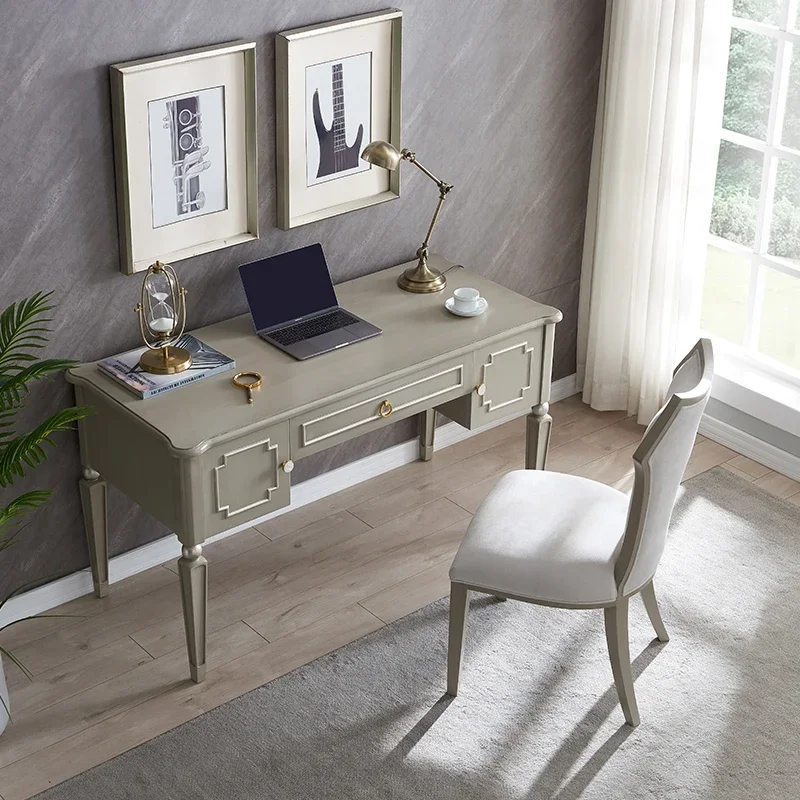 

American light luxury desk post-modern simple office study computer desk