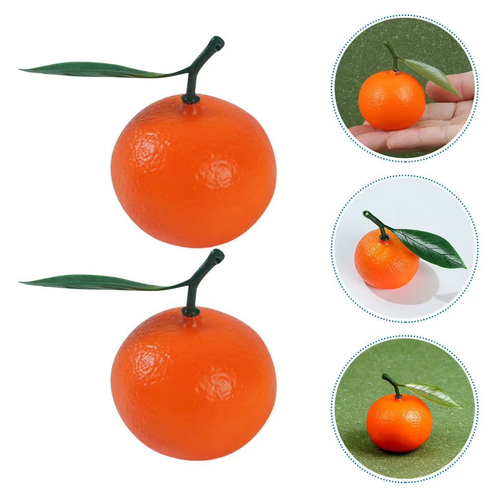 

6Pcs Simulation Oranges Realistic Artificial Fruits for Fruit Store Display Decor Home Kitchen Table Centerpiece Photography