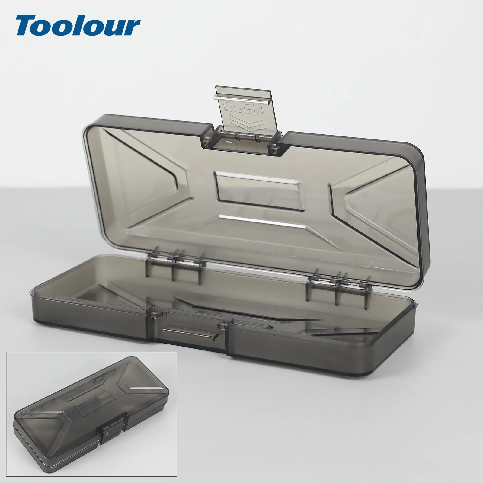 

Toolour Storage Box 22x9x3.5cm Portable Tool Kit Multifunctional Small Toolbox for Home & Car Repairs & DIY
