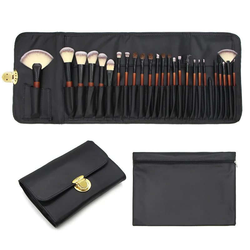 

New leather bag26Makeup Eyeshadow Brush Full Set Studio Artist Professional Brushes