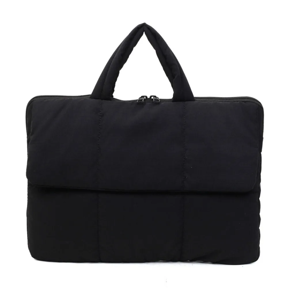 New 16 Inch Laptop Handbag Shockproof Puffy Notebook Storage Bag Lightweight Quilted Puffer Pillow Laptop Sleeve Travel