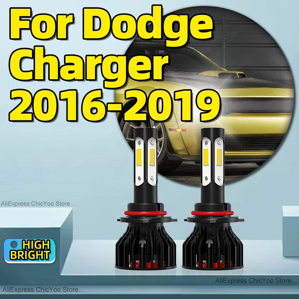 

Светодиодная фара высокой мощности, 2 шт. 9005 HB3 30000LM 6000K, белая автомобильная лампа Quick Start 12 В для Dodge Charger 2016 2017 2018 2019