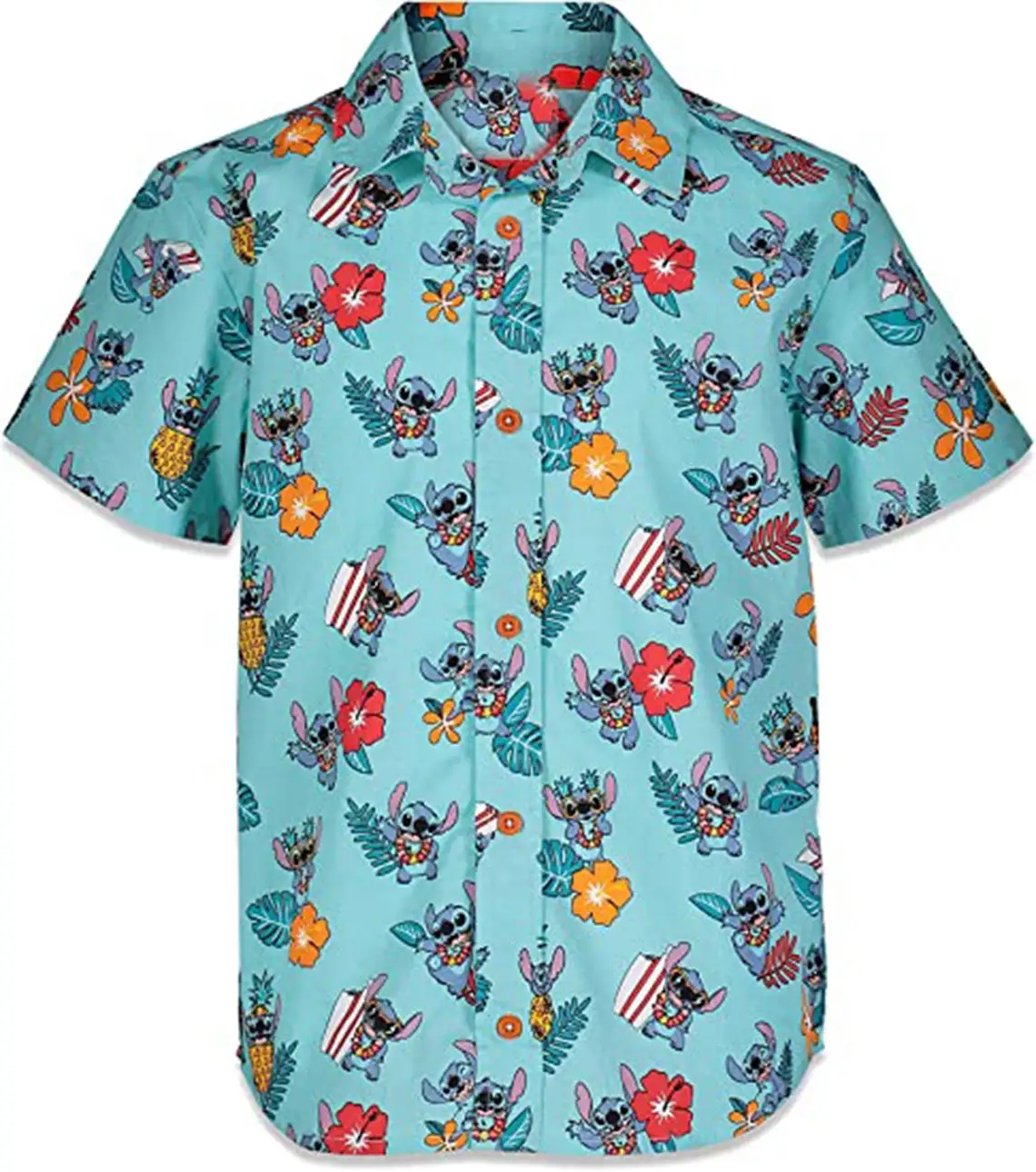 Stitch camicie hawaiane camicie a maniche corte moda estiva uomo donna camicie da spiaggia Casual camicie hawaiane Disney