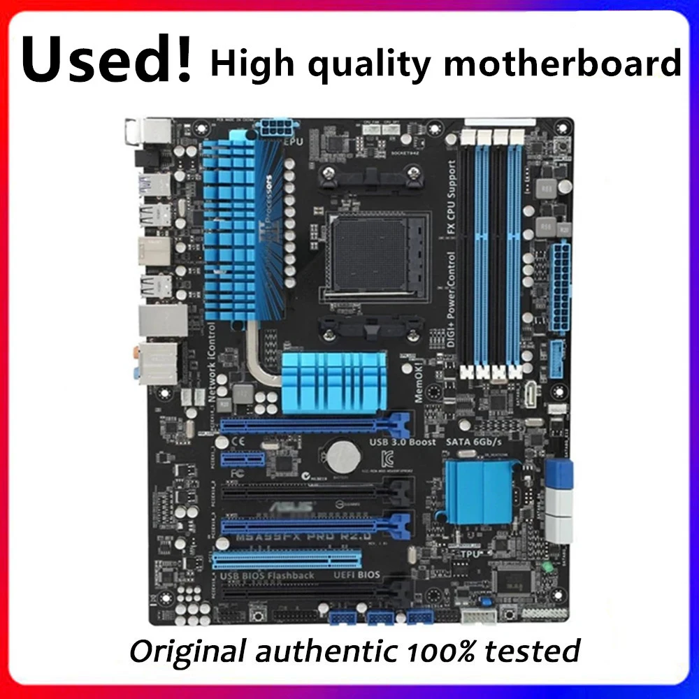 For ASUS M5A99FX PRO R2.0 Motherboard Socket AM3+  For AMD 990FX 990X Original Desktop Mainboard SATA III Used Mainboard