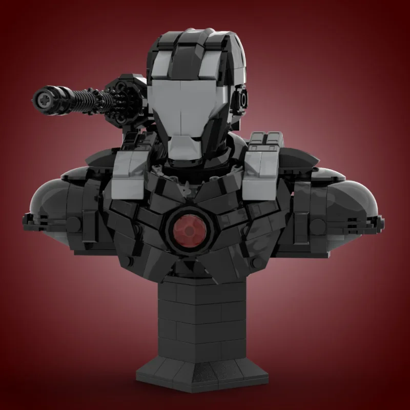 

551 шт. Новый MOC-228891 знаменитая серия фильмов, военный робот, бюст, сделай сам, креативные детские строительные блоки, праздничный подарок