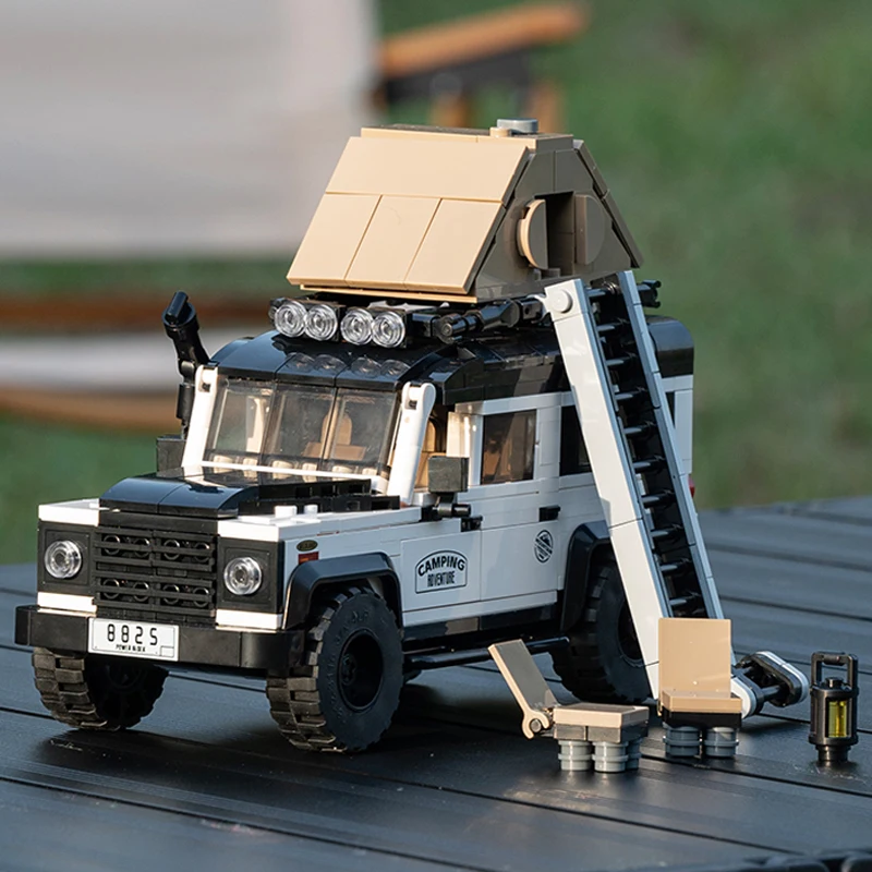 

Defender Off-road vehicle SUV camper Camping car motor home MOC Building block model ornament Originality Puzzle assembly Toy