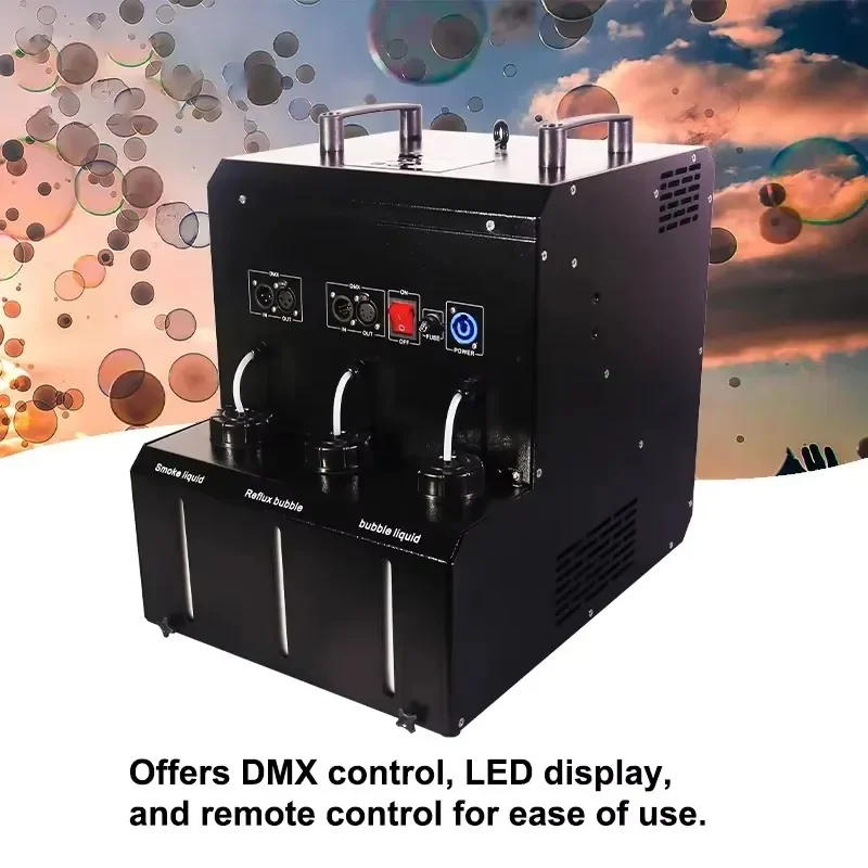 

【Best-selling】Igreslite 2-Way RGBW LED Fogger Bubble Machine Wedding Party Smoke Bubble Fx Machine