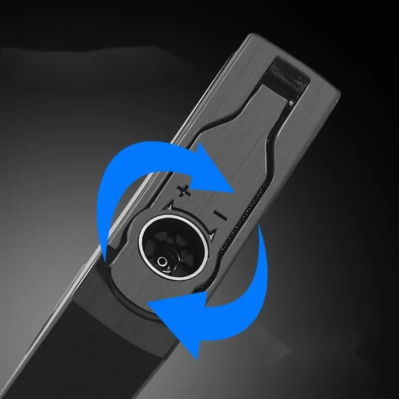 ولاعة شعلة من البوتان الصادق قابلة لإعادة الملء ، لهب نفاث مزدوج ، ولاعة سجائر مع قاطع لكمة ، هدية ولاعة أنيقة للرجال