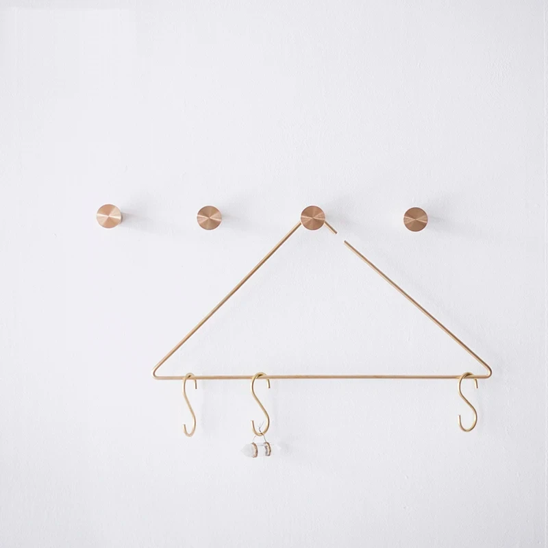 4pcs/lot Solid Brass Hook Wall Clothes Rack Cloth Hook Wall Hook Robe Hook for Bathroom Accessory Hanger for Hanging