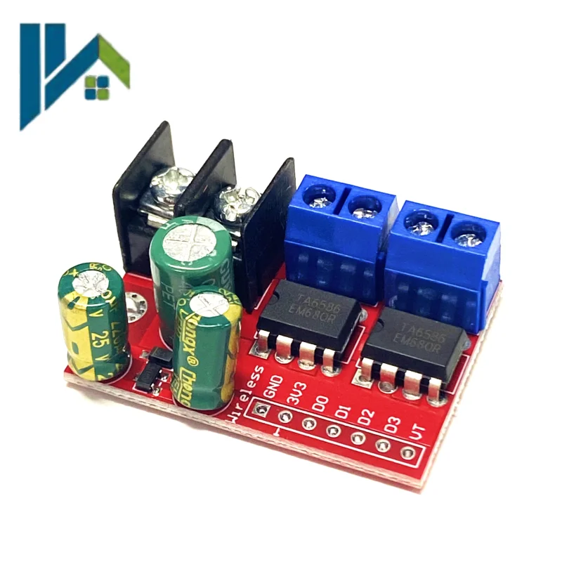 5AD 5A Dual‑Channel DC Motor Driver Module Dual H‑Bridge Remote Control Forward Reverse PWM Speed Controller Upgrade Super L298N