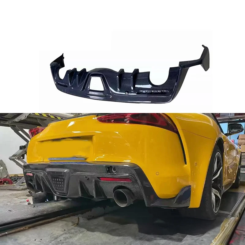 

Carbon Fiber Fibre Rear Bumper Lip Diffuser for Toyota GR Supra A90 A91 MK5 ,After actual vehicle installation test