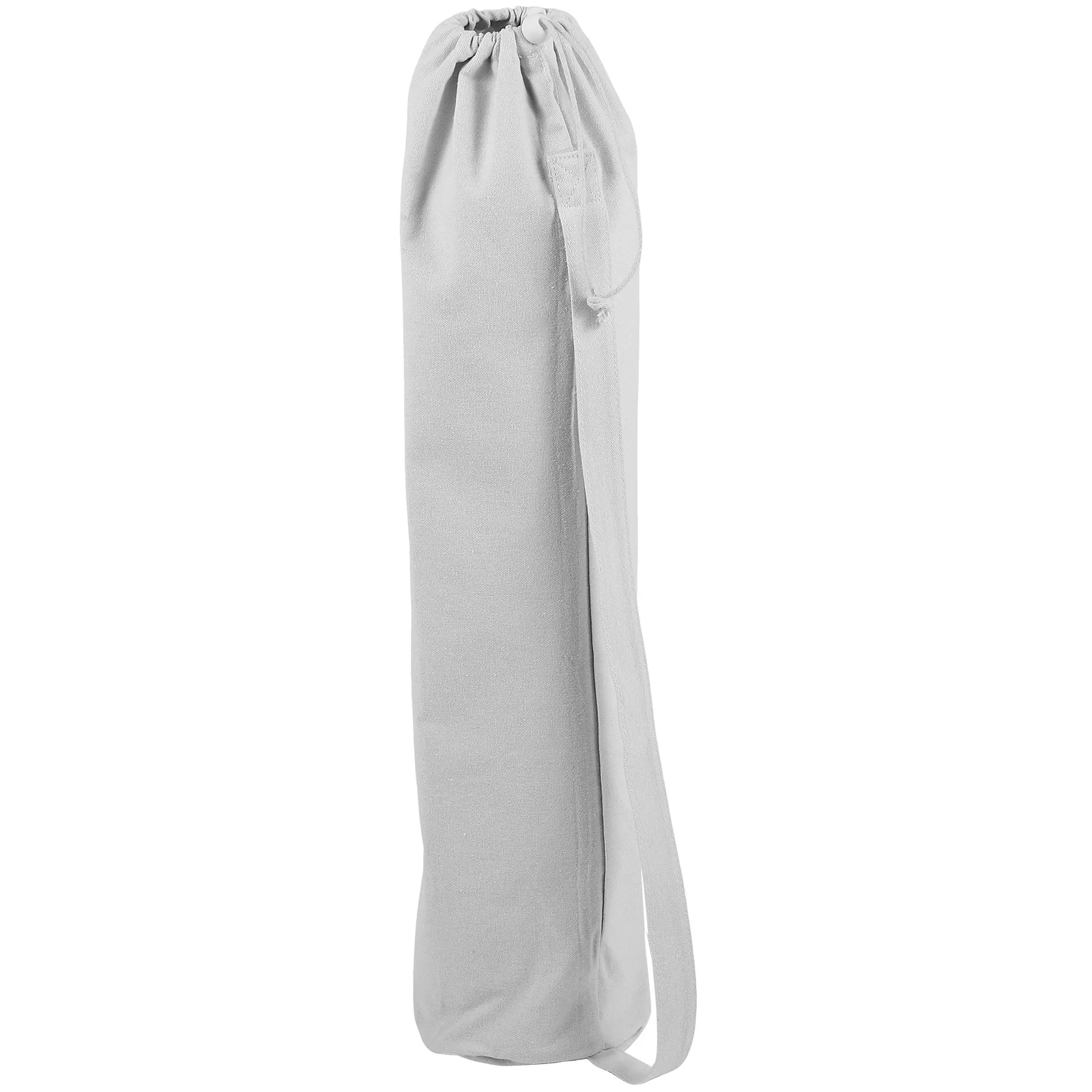 

s Yoga Mat Storage Bag Foldable Canvas White Gym Decor Home Fit Adjustable Shoulder Strap Carry Pouch Container