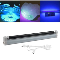 UVA Fluorescent Money Detection Lamp Violet Stage Decor 110V 220V UV Lamp T8 Tube BLB Black Light Blue 365nm Ultraviolet Light