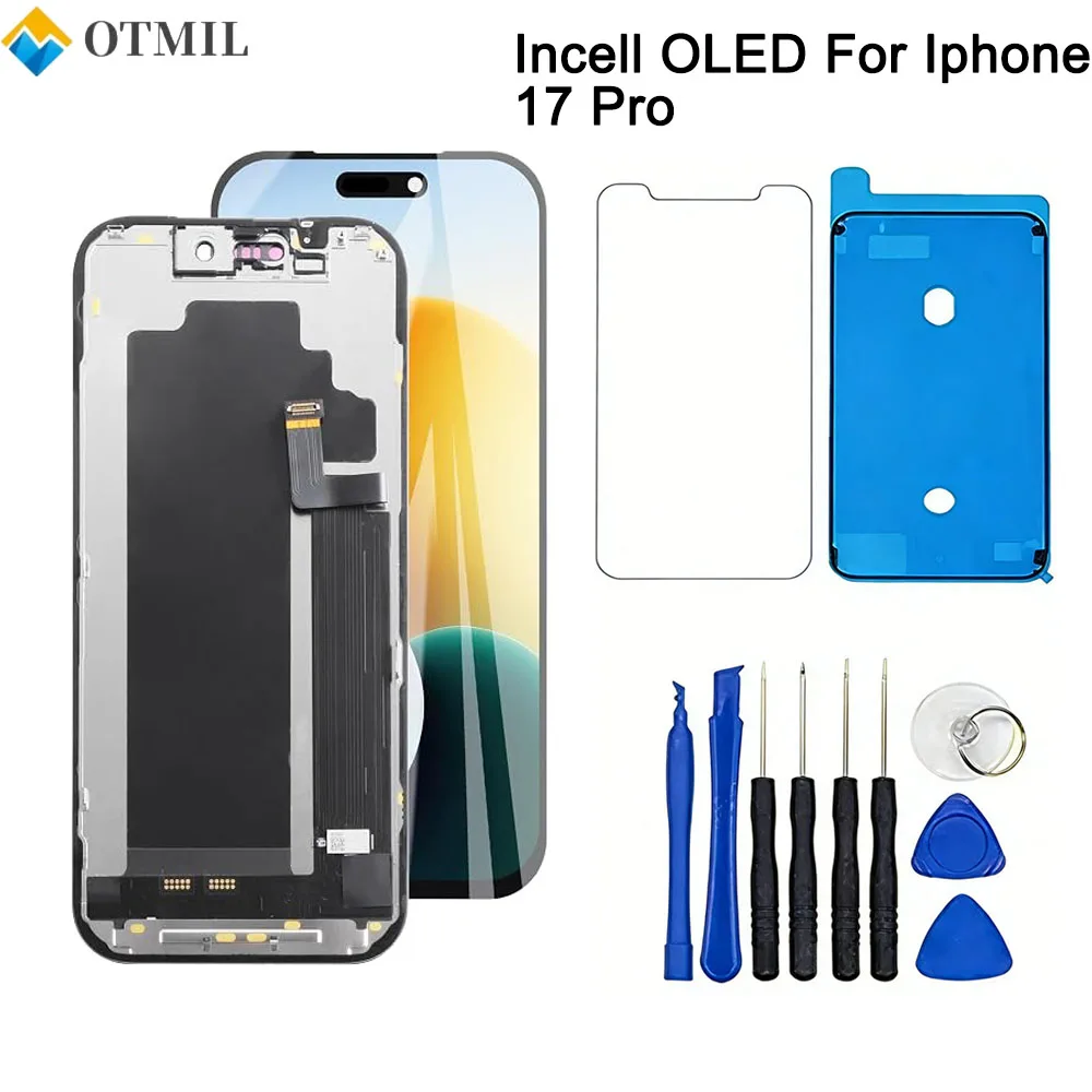 Schermo LCD Oled Incell Per Iphone 17 Pro, Schermo Di Ricambio Da 6,3 Pollici, Assemblaggio Digitalizzatore Display A3256/A3523/A3522/A3524-image