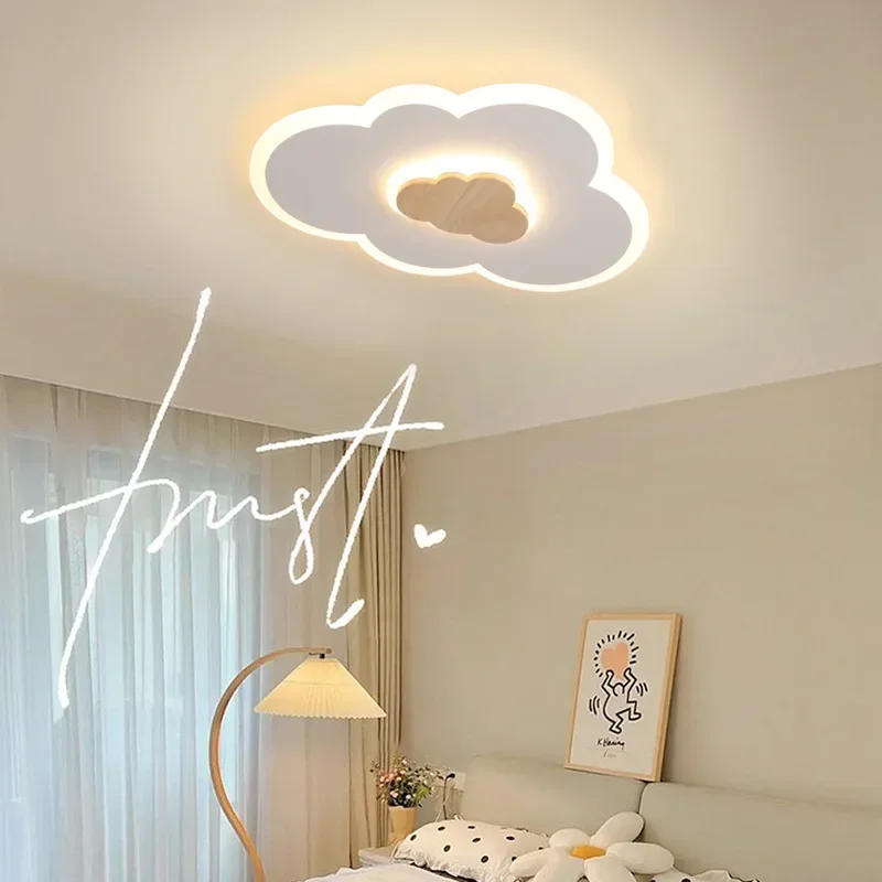 Imagem -06 - Luzes Led Nórdicas para Decoração de Quarto Infantil Lâmpadas de Teto Nuvem e Aeronaves Lâmpada Nórdica Criativa Proteção para os Olhos Meninos e Meninas