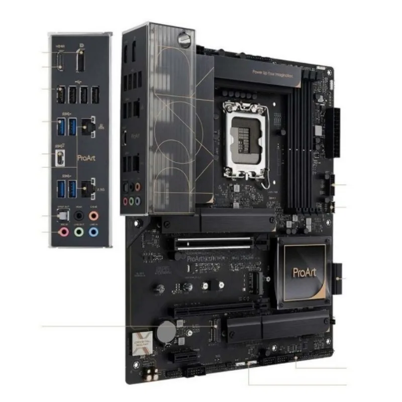 ASUS PROART B760 CREATOR D4 컴퓨터 게임 메인 보드용 부품은 12/13 세대 CPU를 지원합니다. 썸네일 3