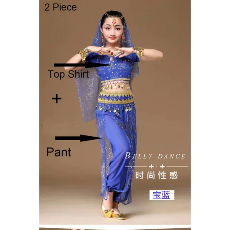 Trajes de dança do ventre para meninas, Roupas egípcias para crianças, Roupas egípcias para indiana e oriental