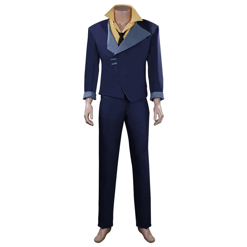 

Anime Cowboy Bebop Spike Spiegel Cosplay Costume Outfit Adult Men Uniform Top Halloween Carnival Suit om[8