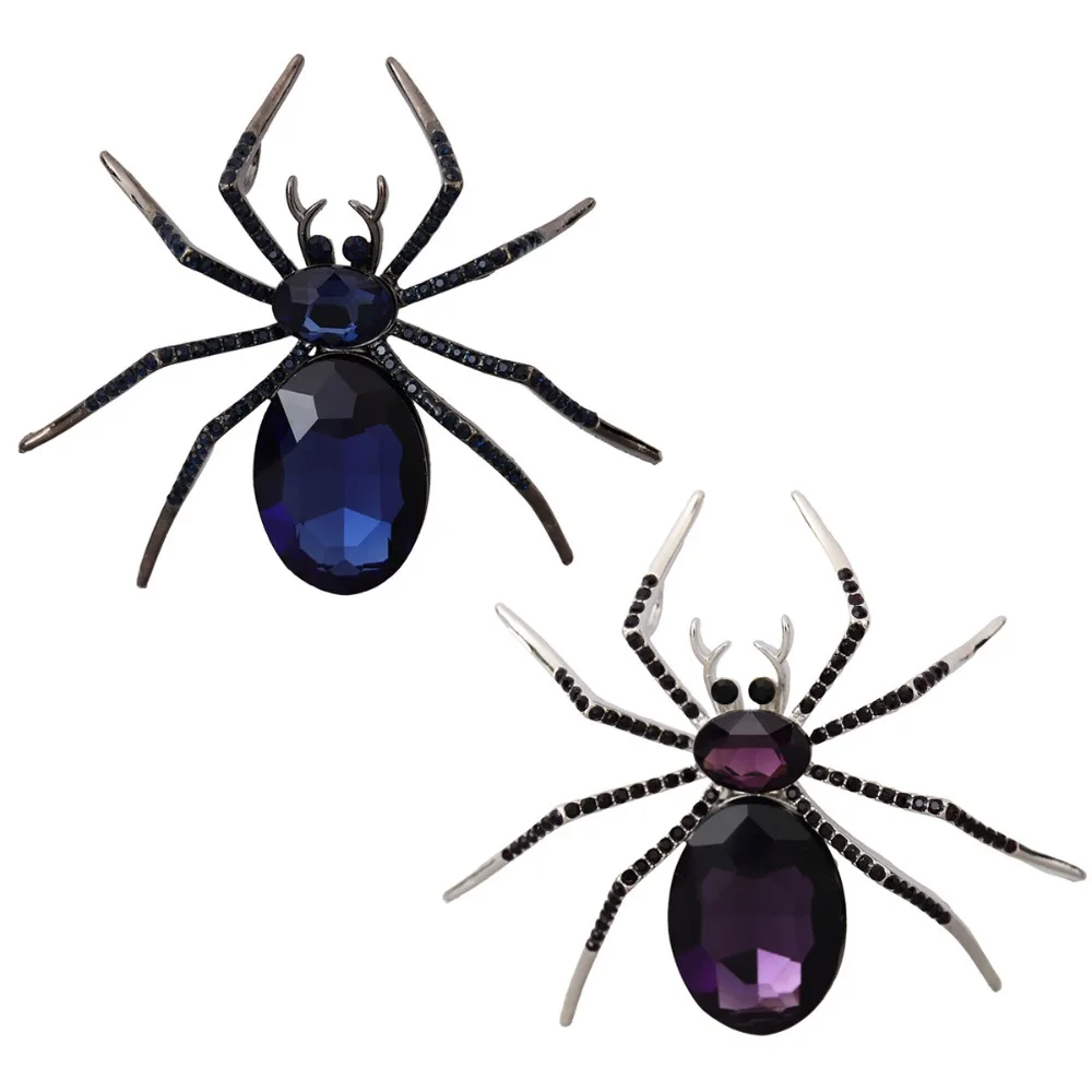 Neue Ankunft Strass Spinne Brosche Insekt Anstecknadel Corsage Anzug Mantel Modeaccessoires Schmuck Geschenke für Frauen und Männer